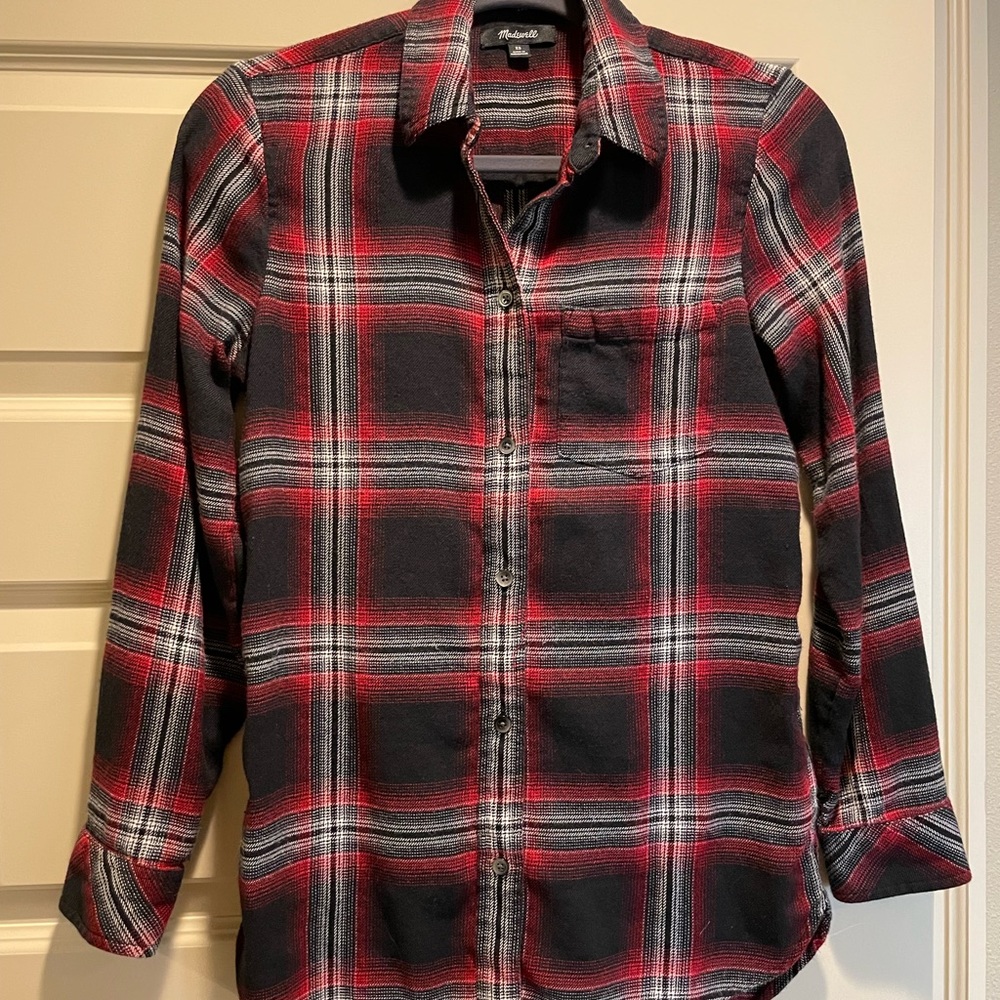 Madewell Classic Ex-Boyfriend Shirt in Collins Plaid - Picture 4 of 9
